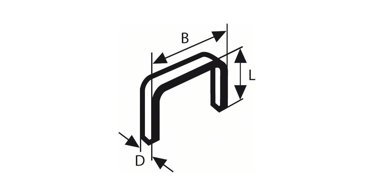 BOSCH Grapas para grapadora, tipo 53 11,4 x 0,74 x 10 mm (1000 uds) 1609200366