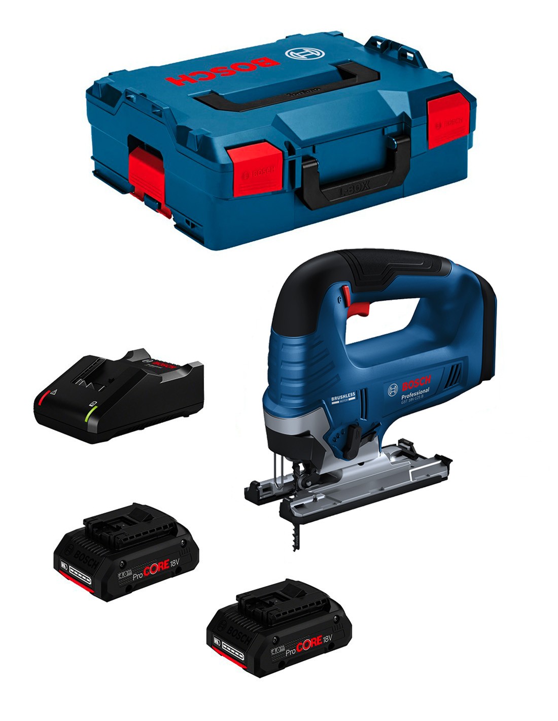 BOSCH GST 18V-125 B (2 x 4,0 Ah ProCore +