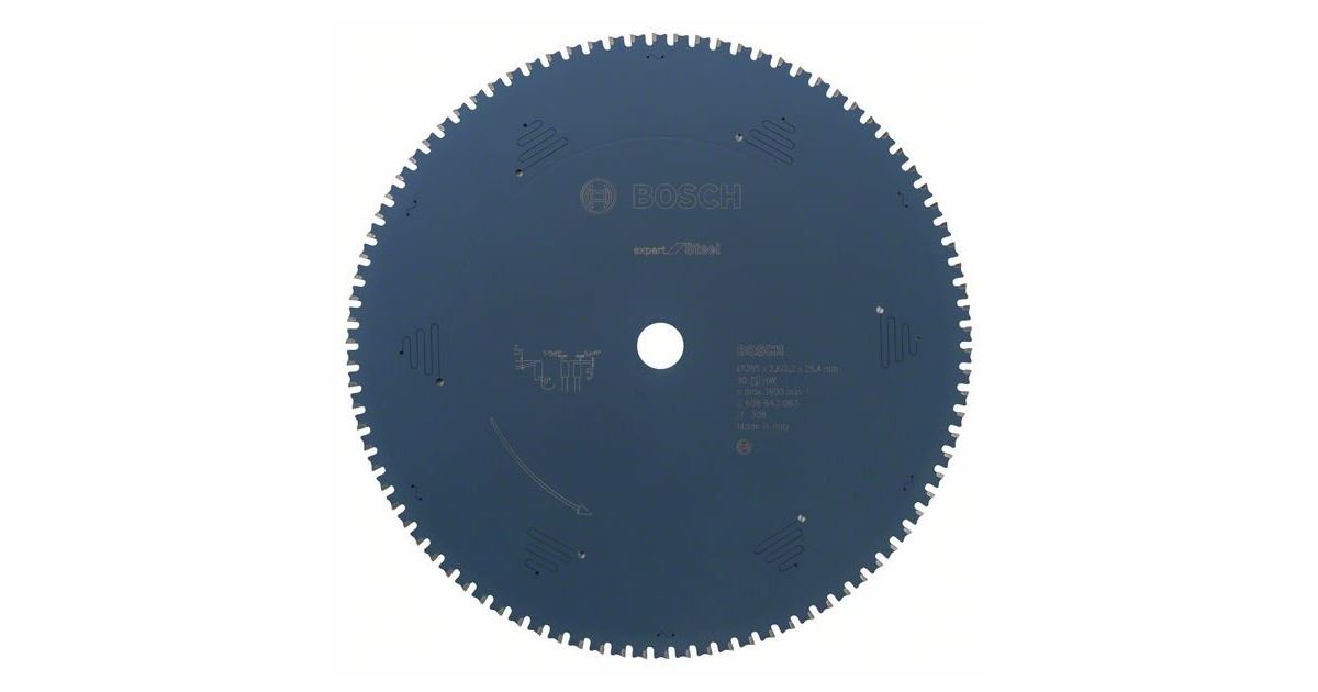 BOSCH Hoja de sierra circular Expert para acero 254 x 25,4 x 2,6 mm, 60 2608643059