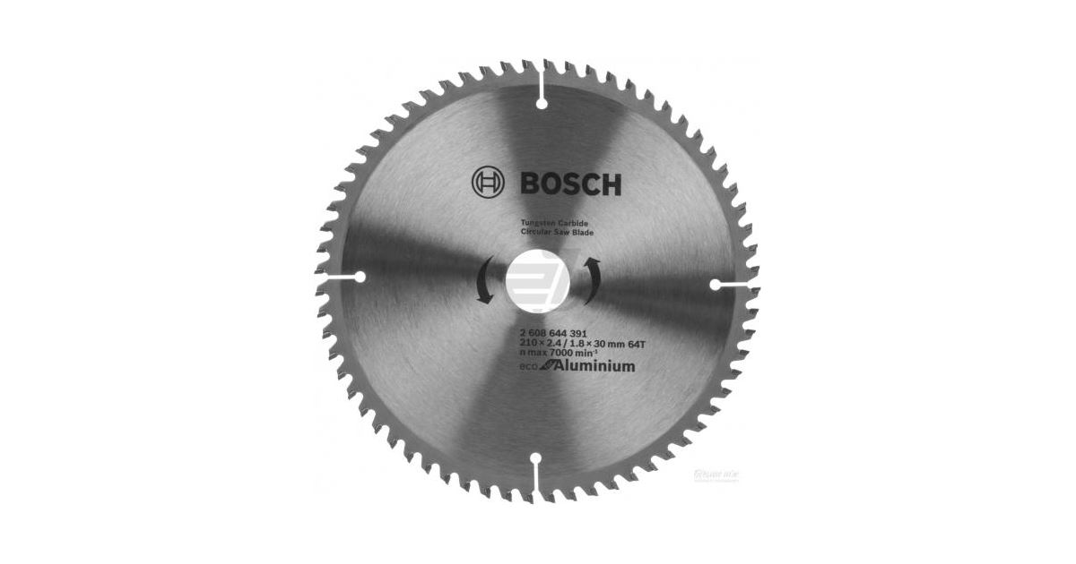 BOSCH Hoja de sierra Eco para Aluminio 210x2,4/1,8x30 64T 2608644391