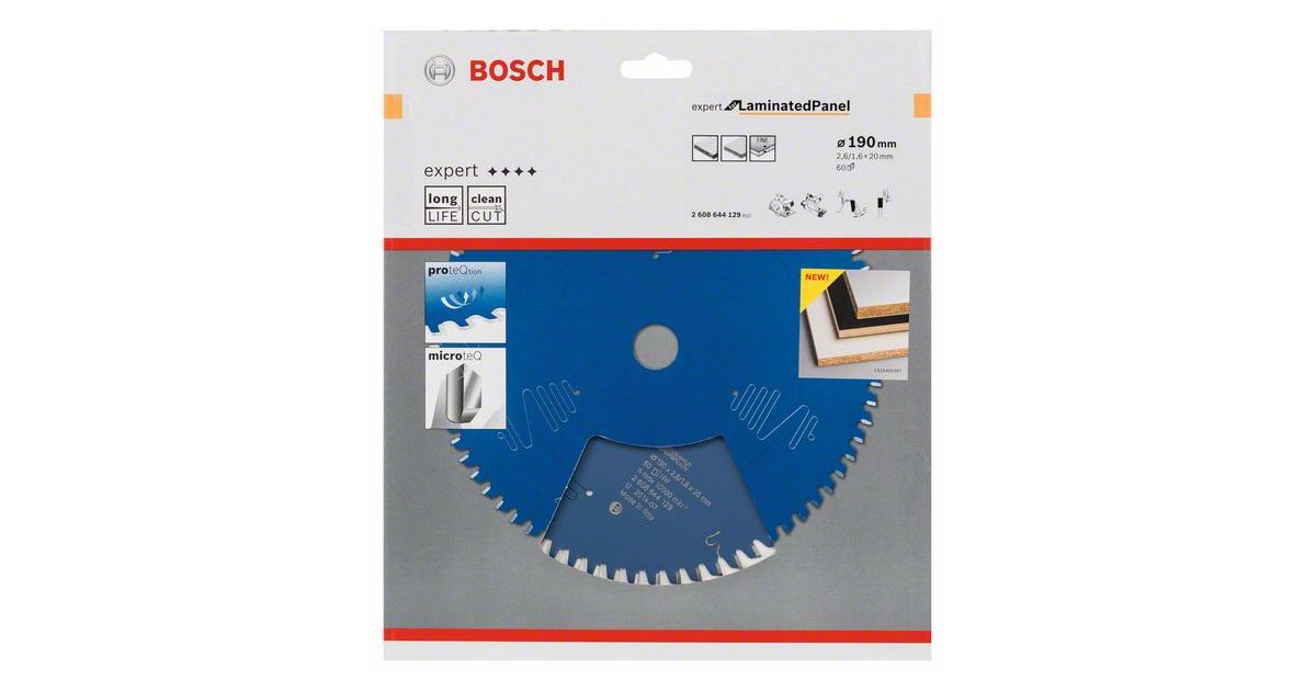 BOSCH Hoja de sierra EfLP190 x 20 x 2,6 mm, 60 2608644129