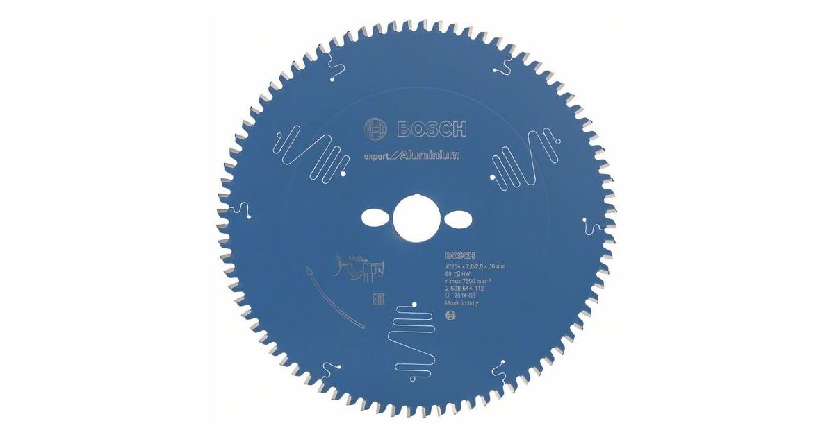BOSCH Hoja de sierra Expert para aluminio 254 x 30 x 2,8 mm, 80 2608644112