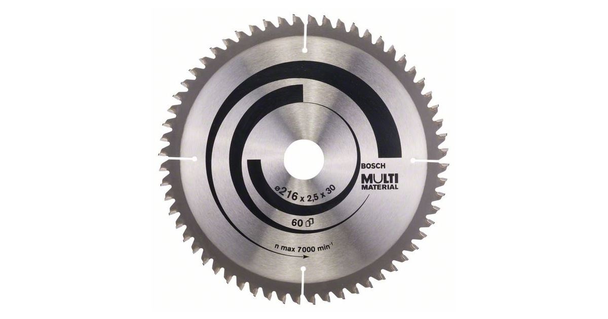 BOSCH Hoja de sierra Multimaterial 216 x 30 x 2,5 mm; 60 2608640446