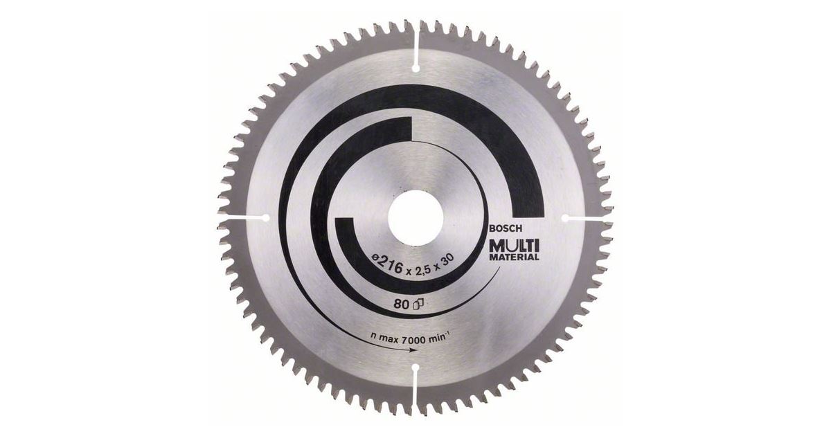 BOSCH Hoja de sierra Multimaterial 216 x 30 x 2,5 mm; 80 2608640447
