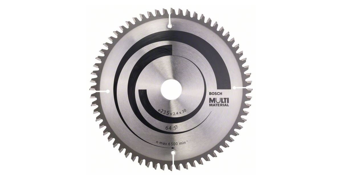 BOSCH Hoja de sierra Multimaterial 235 x 30/25 x 2,4 mm; 64 2608640514