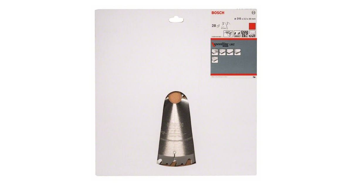 BOSCH Hoja de sierra Speedline Madera 315 x 30 x 3,2 mm, 28 2608640682