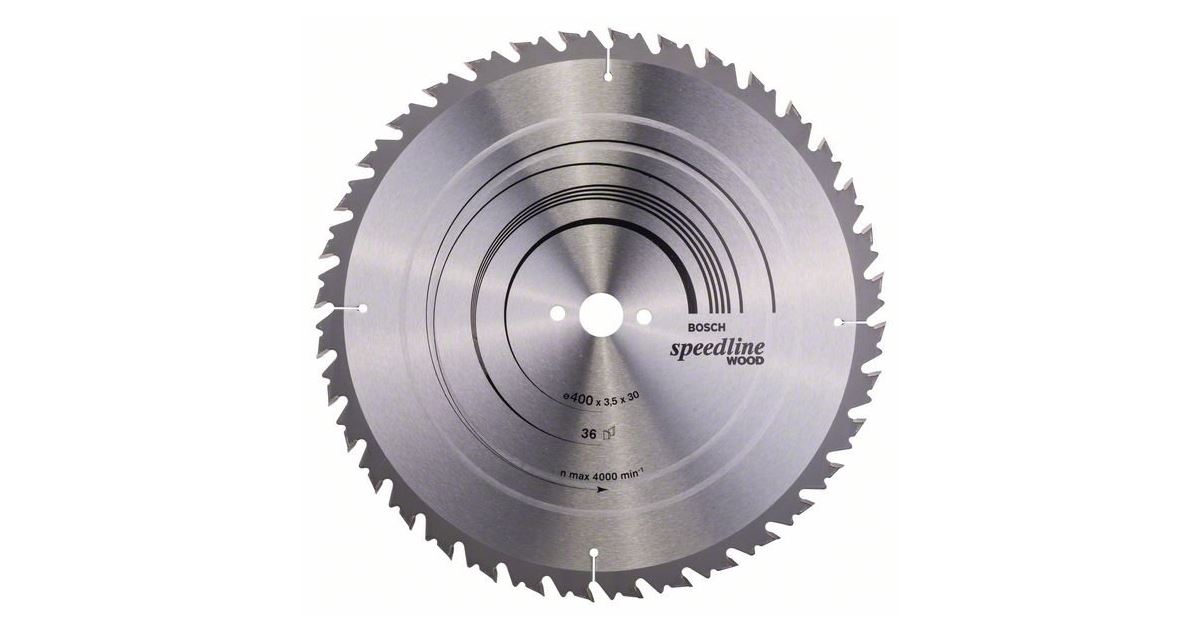 BOSCH Hoja de sierra Speedline Madera 400 x 30 x 3,5 mm, 36 2608640684