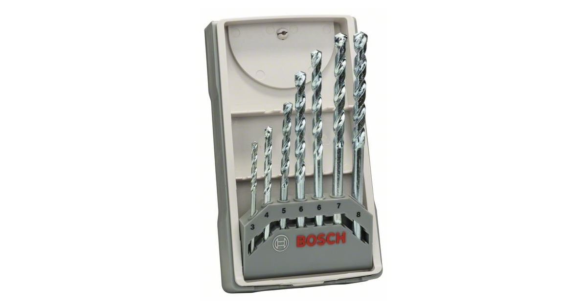 BOSCH Juego de brocas para piedra de 7 piezas CYL-1 3; 4; 5; 5,5; 6; 7; 8mm 2607017035
