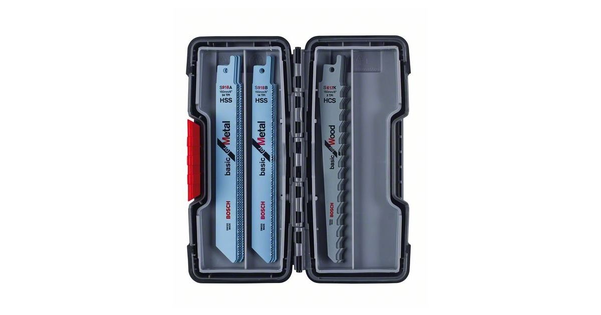 BOSCH Juego de hojas de sierra para calar (15 uds) 2607010901