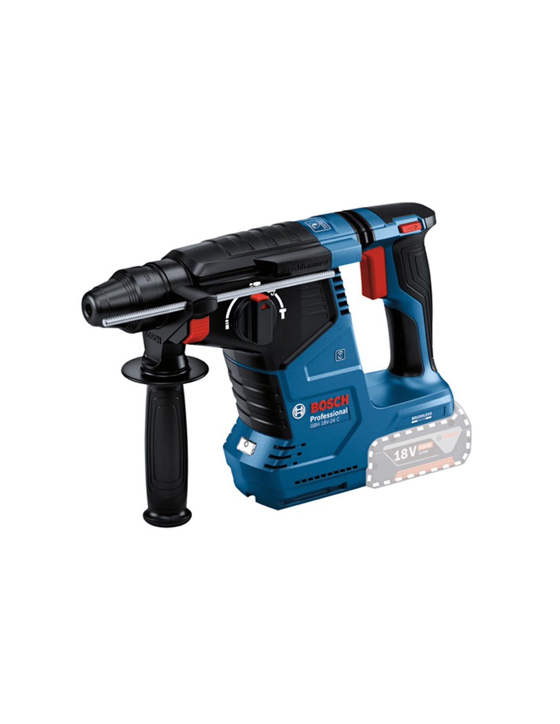 BOSCH Martillo perforador SDS plus a batería GBH 18V-24 C Professional