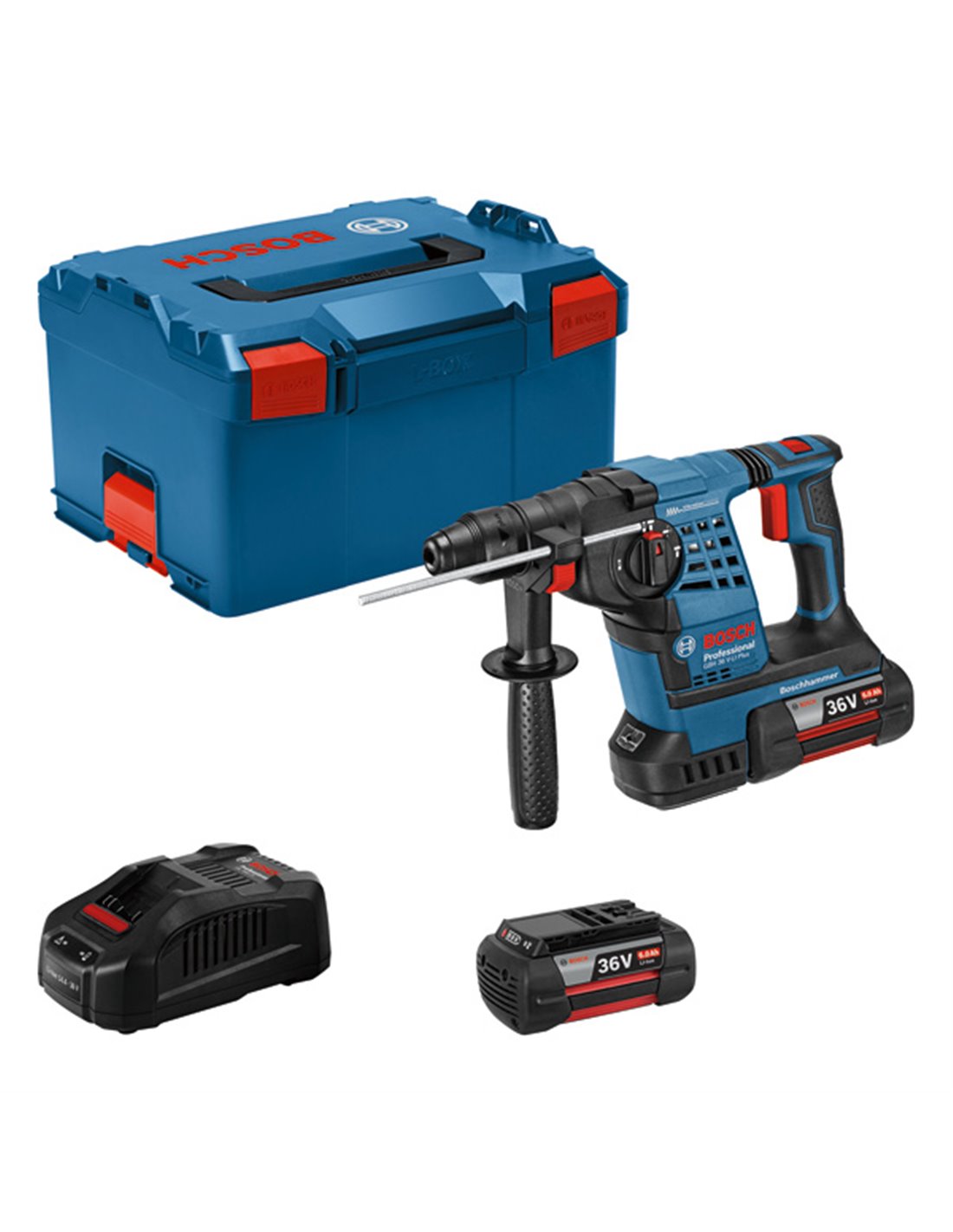 BOSCH Martillo perforador SDS plus a batería GBH 36 V-LI Plus Professional