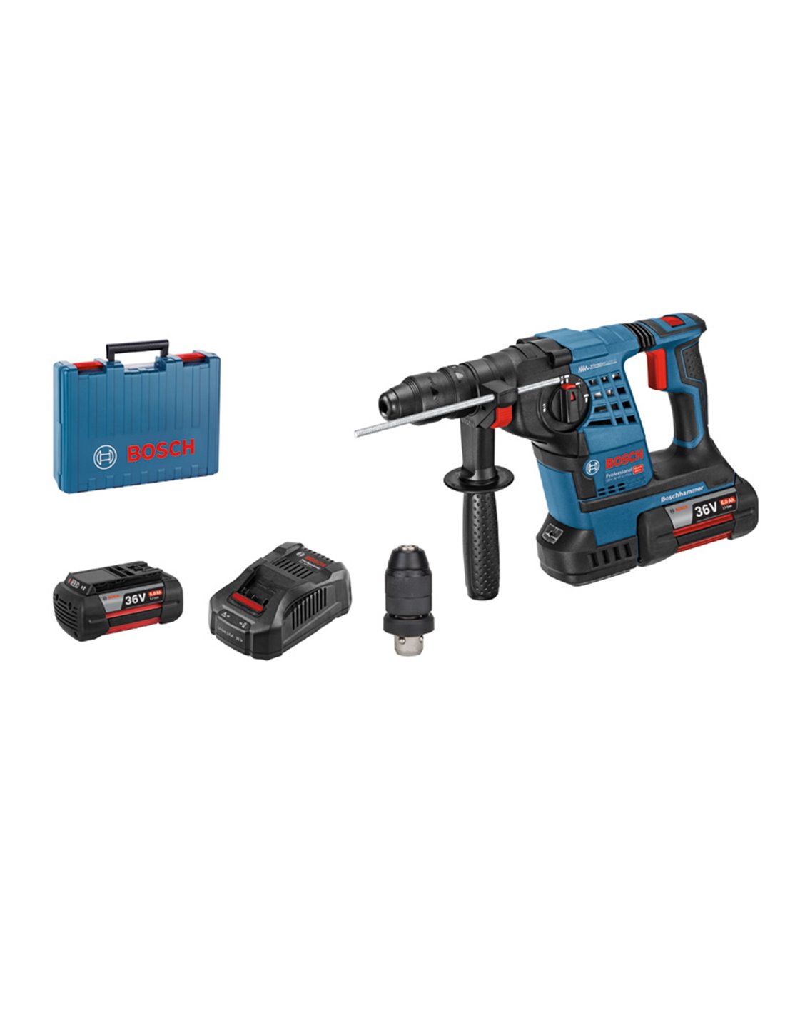 BOSCH Martillo perforador SDS plus a batería GBH 36 VF-LI Plus Professional