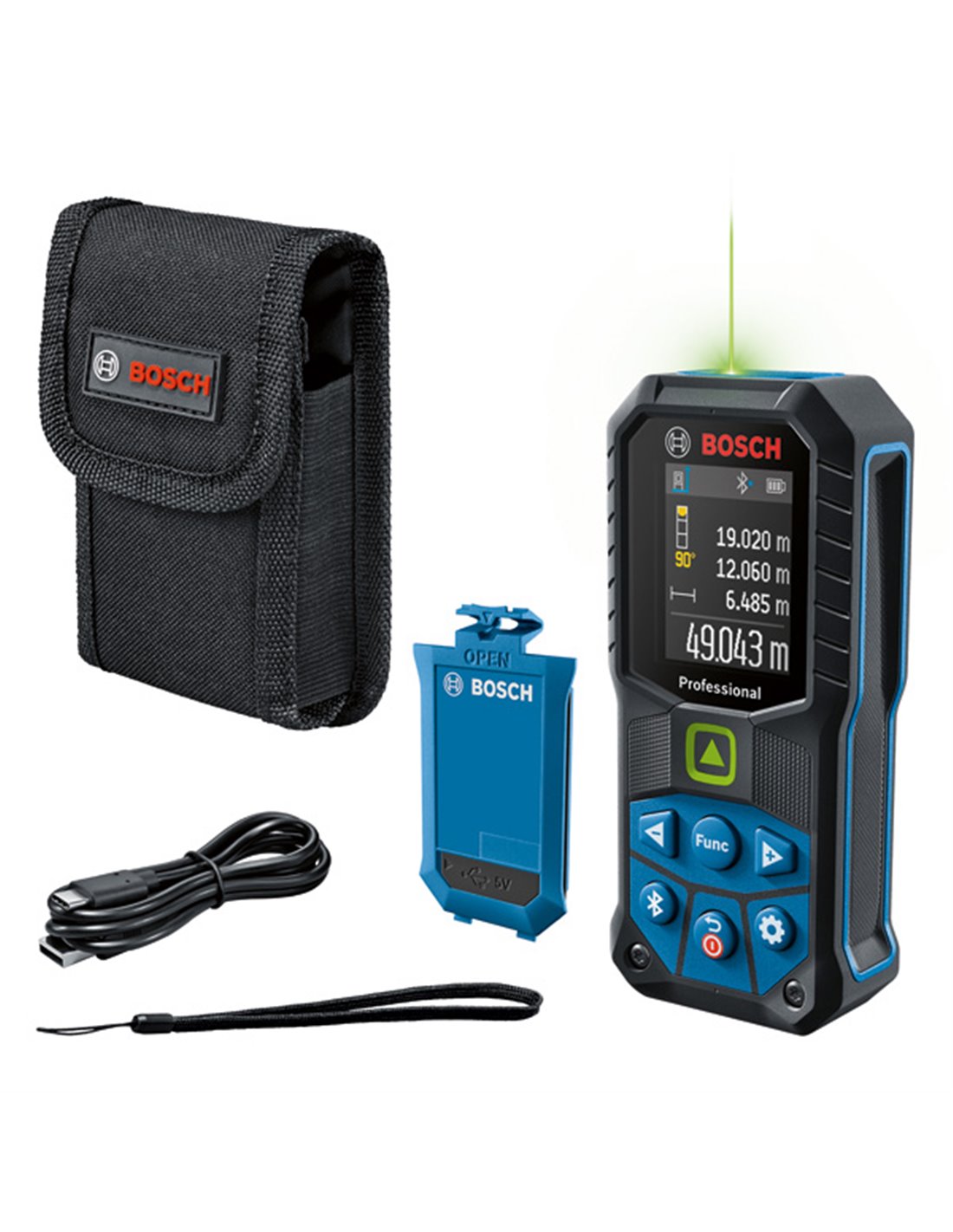 BOSCH Medidor láser de distancias GLM 50-27 CG Professional