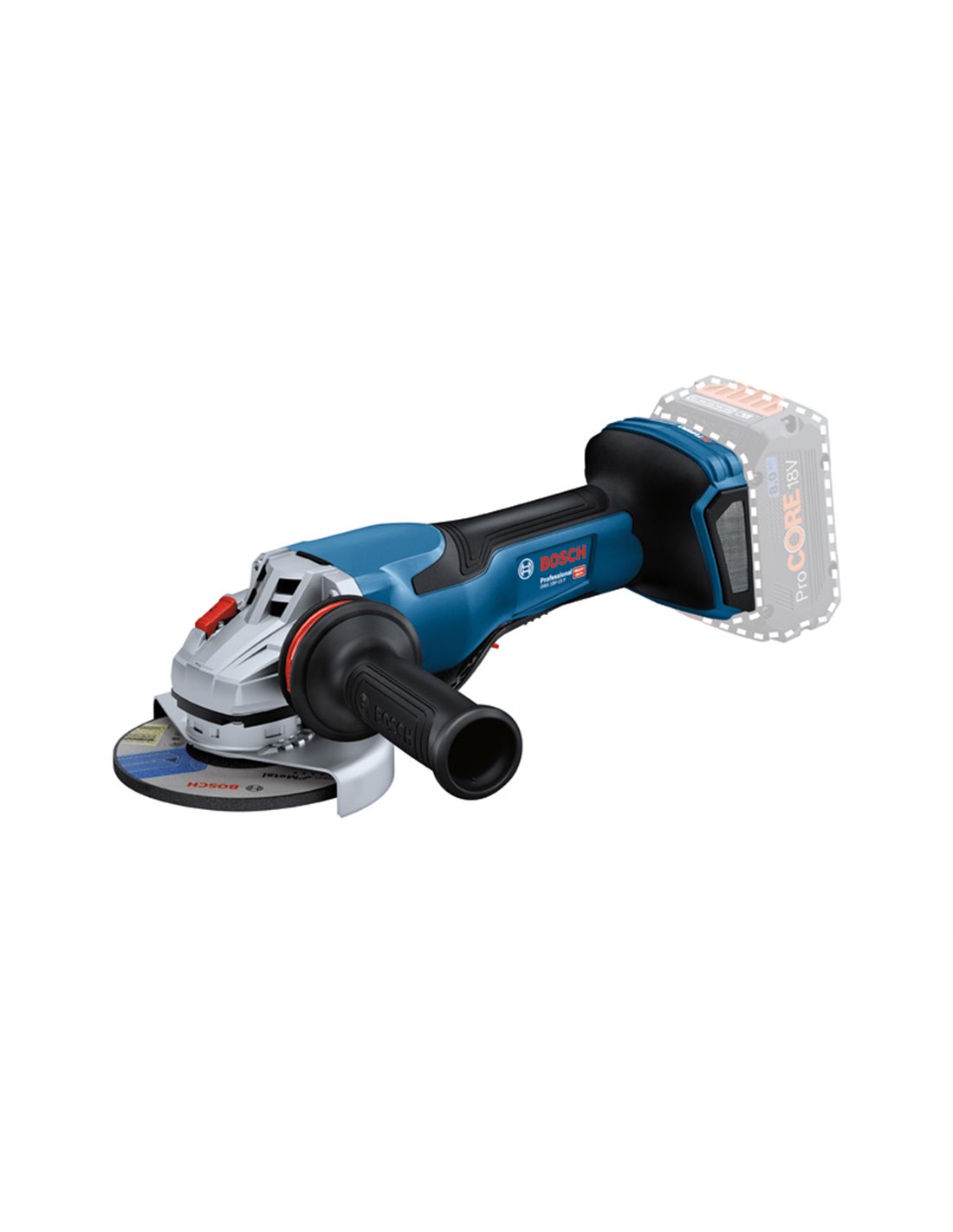 BOSCH Miniamoladora BITURBO a batería GWS 18V-15 P Professional