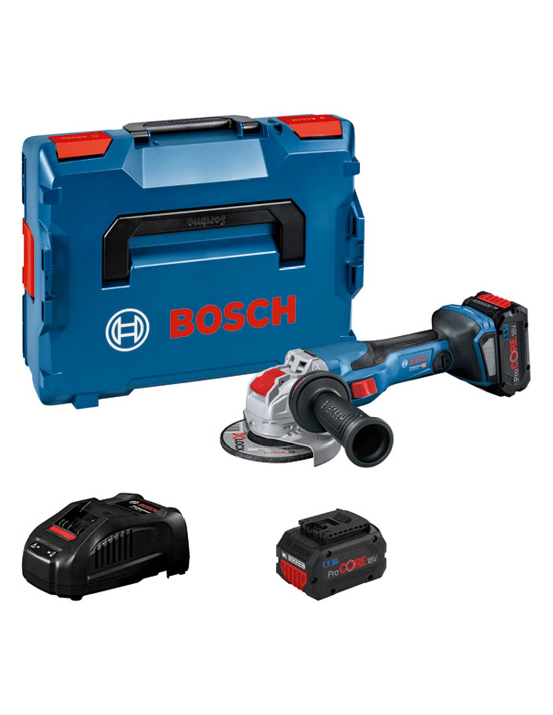 BOSCH Miniamoladora X-LOCK BITURBO a batería GWX 18V-15 C Professional