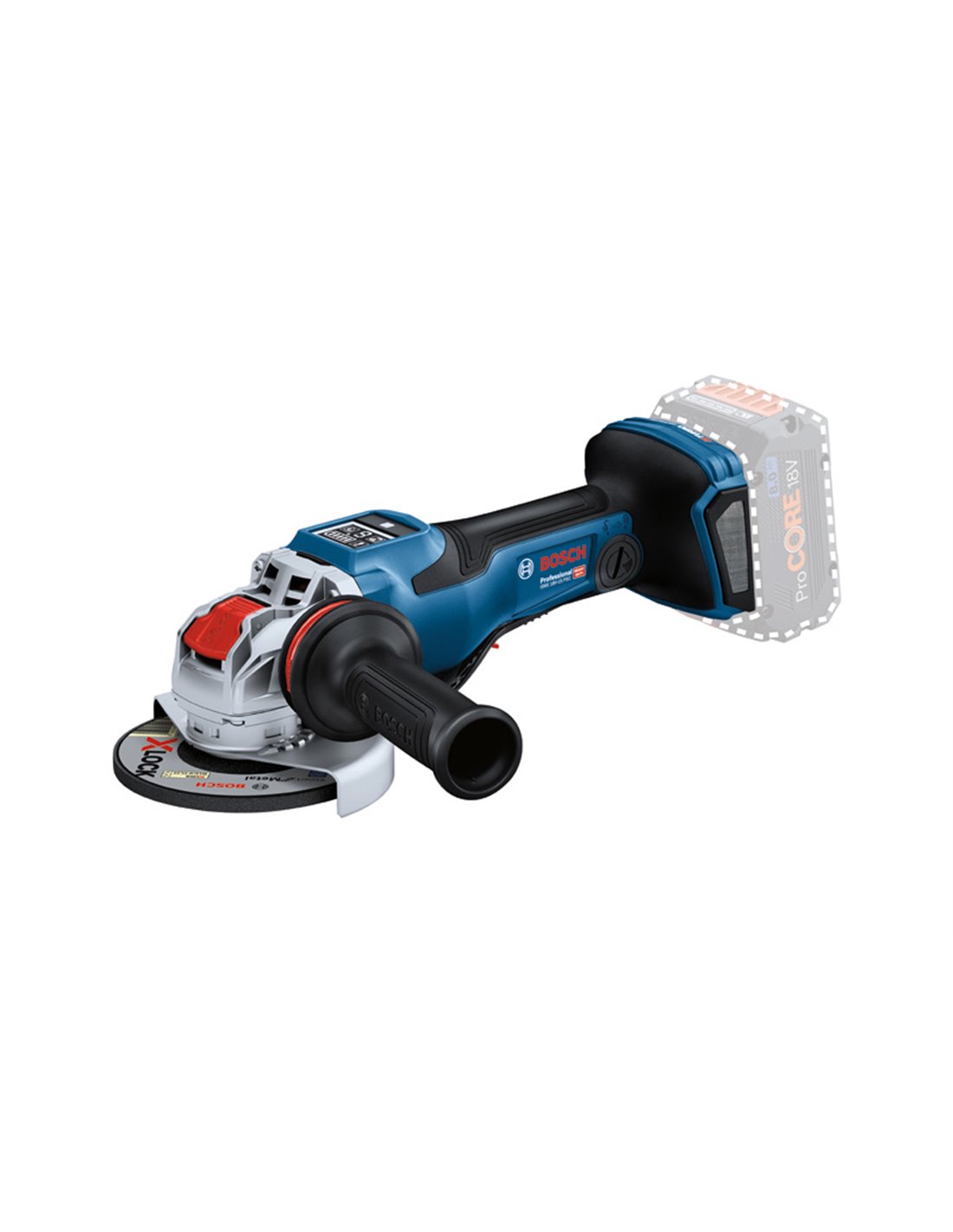 BOSCH Miniamoladora X-LOCK BITURBO a batería GWX 18V-15 PSC Professional