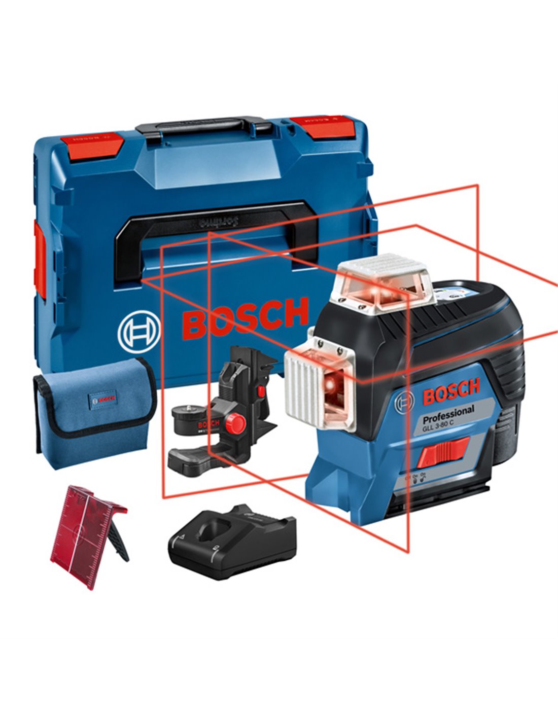 BOSCH Nivel láser de líneas GLL 3-80 C Professional
