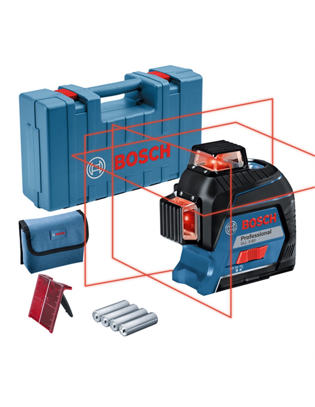 BOSCH Nivel láser de líneas GLL 3-80 Professional