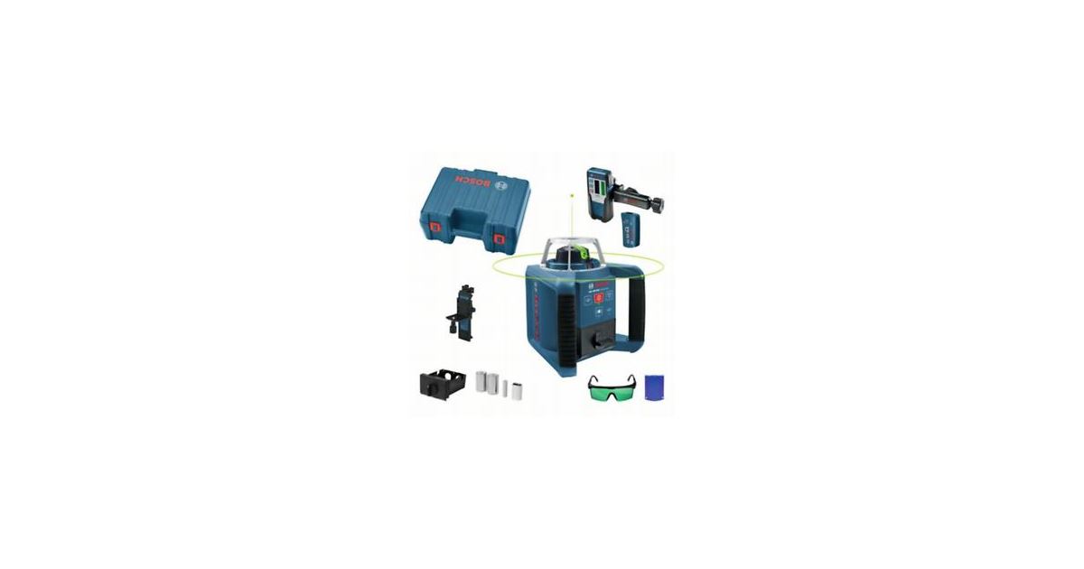BOSCH Set Láser rotativo de construcción GRL 300 HVG + receptor LR 1G 0601061701