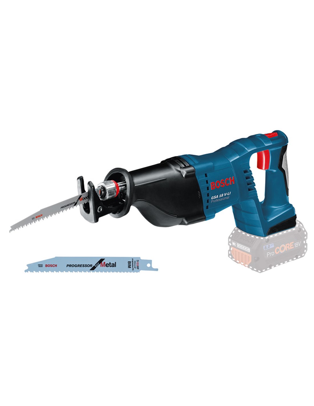 BOSCH Sierra sable de batería GSA 18 V-LI Professional