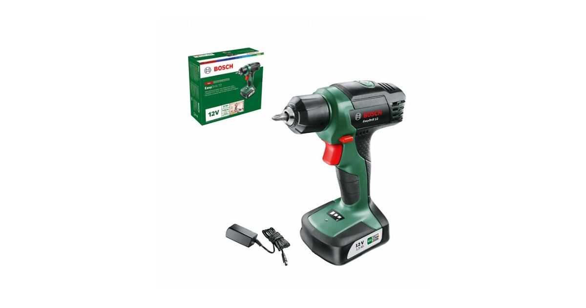 BOSCH Taladro sin cable EasyDrill 12 (cartón) 06039B3001