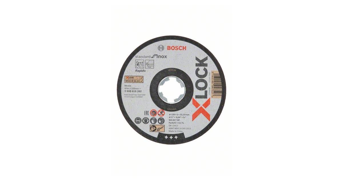 BOSCH X-LOCK Disco de corte plano SfI 2608619267