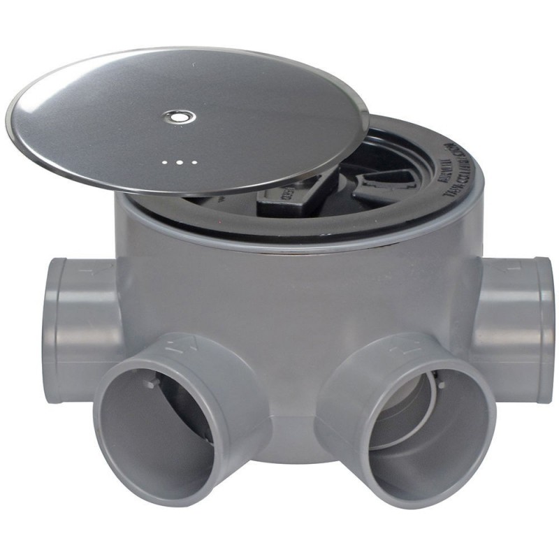 Bote Sifonico PVC T 85 BA 11050-40 Altura 75 mm. Con Tapa Aireación WOLFPACK