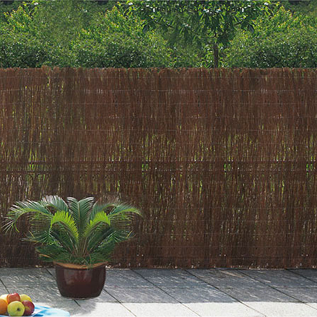 Brezo Natural Color Marrón Oscuro 1,5x5 m Nortene Bruc Eco