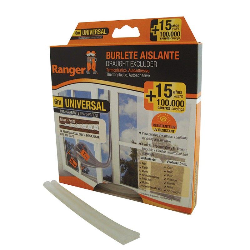 Burlete Universal 9 Mm X 6 M. Transpar. 107BU3 Miarco