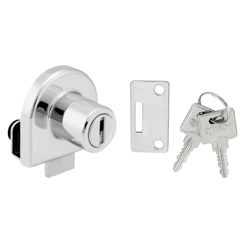 Cerraduras y cierres armario - Cerradura Puerta Cristal 1 Hoja C2917.201NI Cromo