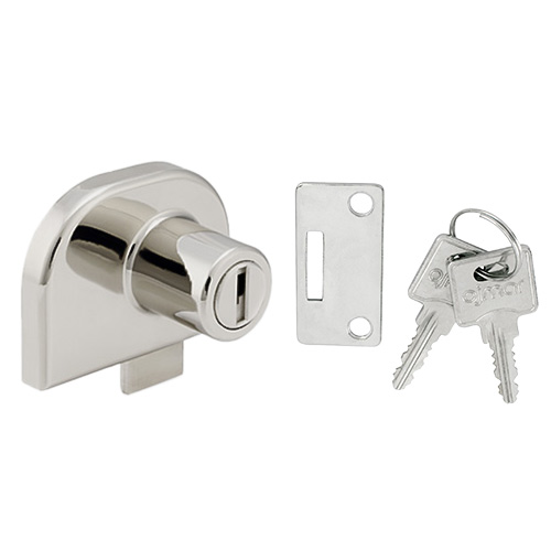 Cerraduras y cierres armario - Cerradura Puertas Cristal 2 Hojas C2917.203NI Cromo