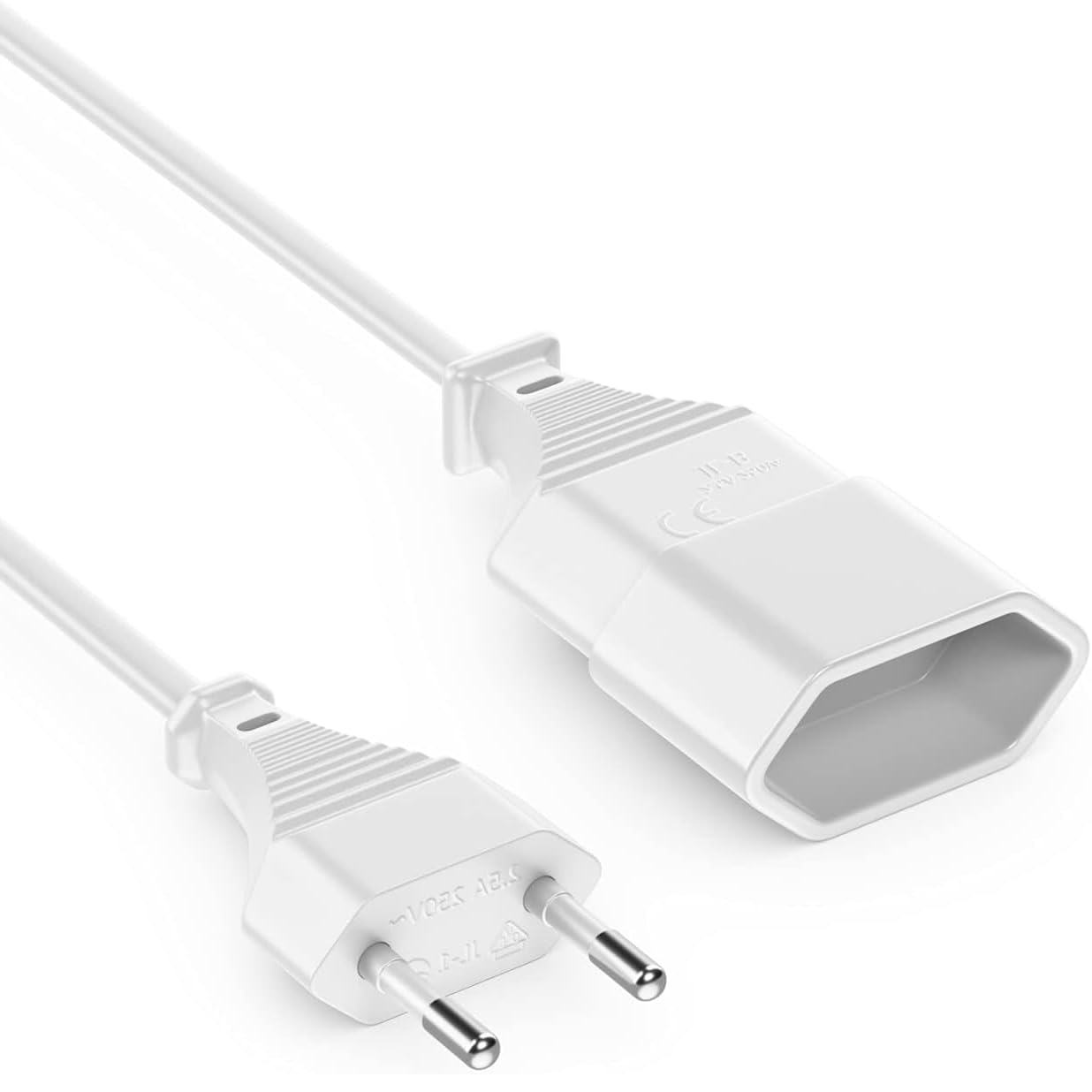 Alargador De Corriente CEE 7/16 2 M Blanco