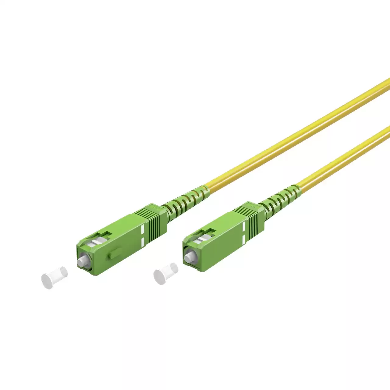 Cable Fibra Optica SC-APC Monomodo Simplex 9-125 15 M Amarillo