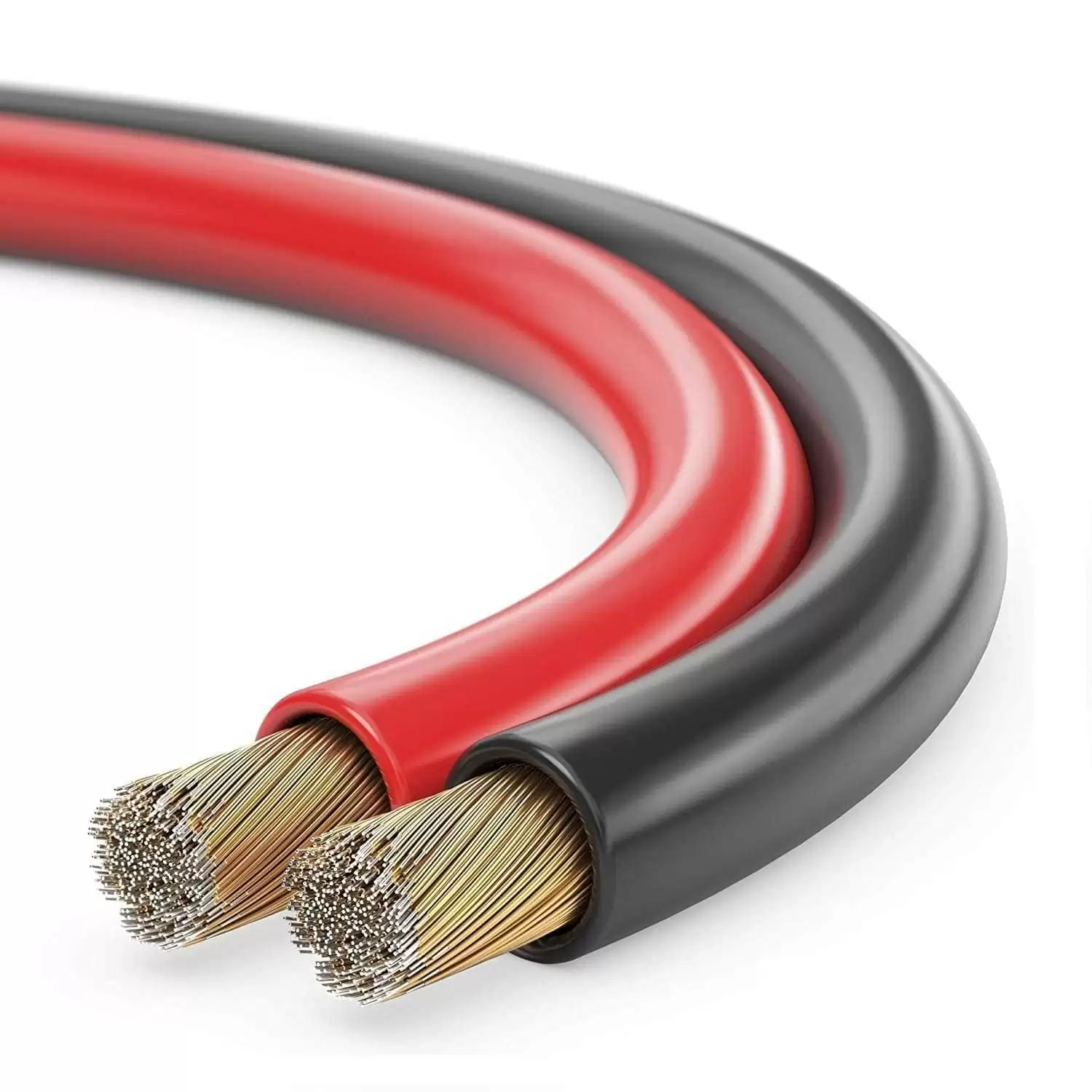 Cable Para Altavoz 2x 0.75 Mm 100 M Rojo-negro