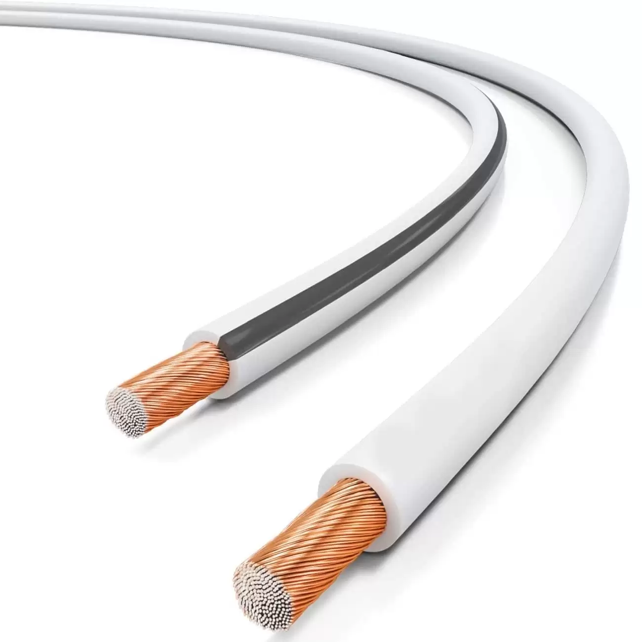 Cable Para Altavoz 2x 2.5 Mm 100 M Blanco