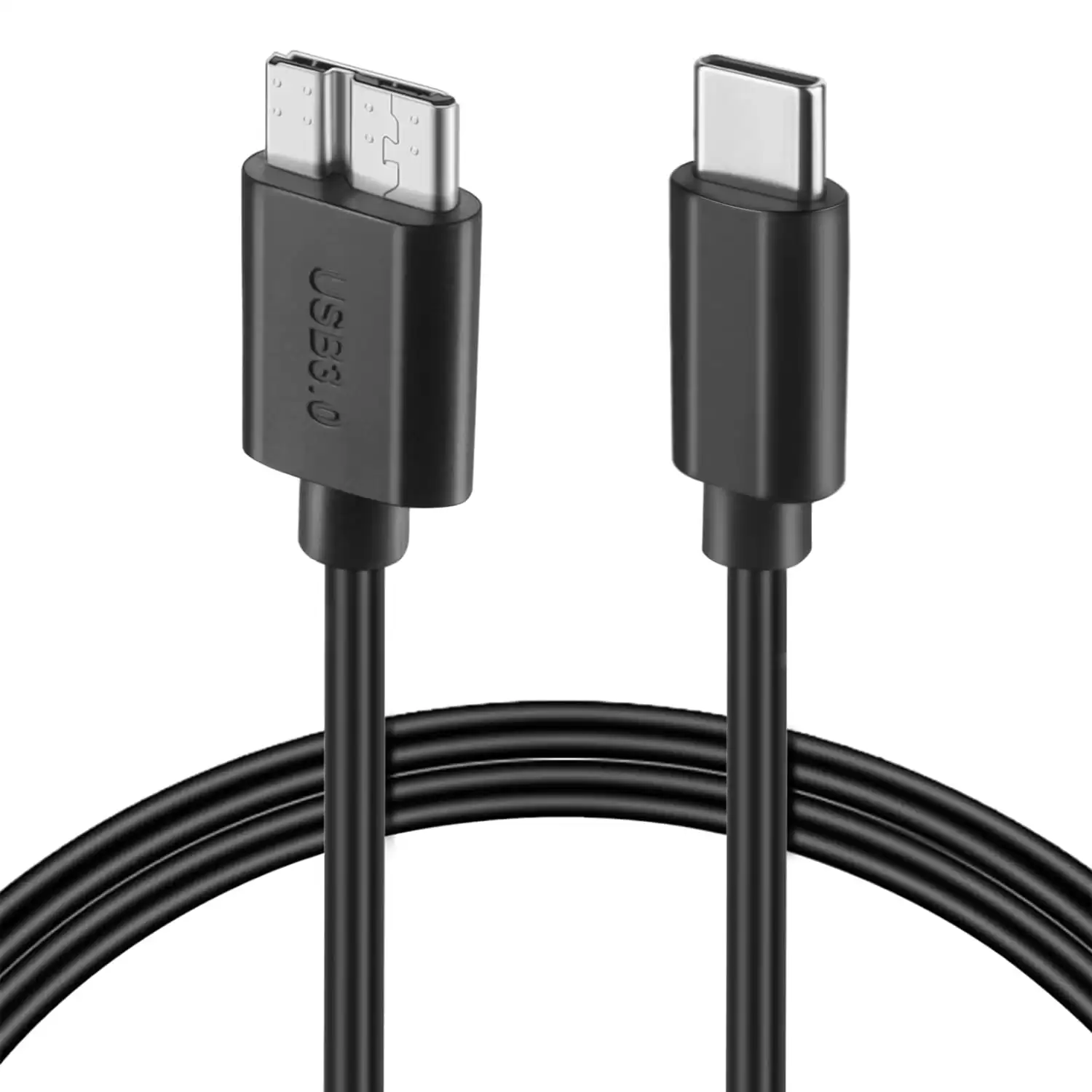 Cable USB 3.0 Micro B A USB C Macho 1 M Negro