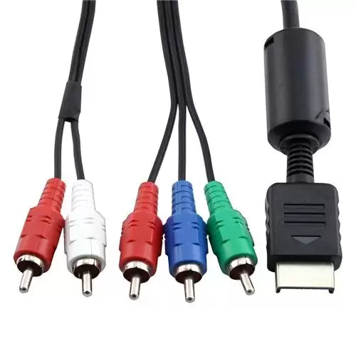 Cable Video Componente Para PlayStation 3 Y 2  Negro