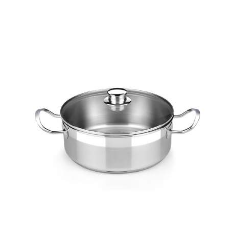 Cacerola bra profesional 30 cm tapa cristal