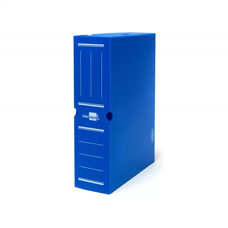 Caja Archivo Definitivo Plastico Liderpapel 36x26x10 Cm  Azul