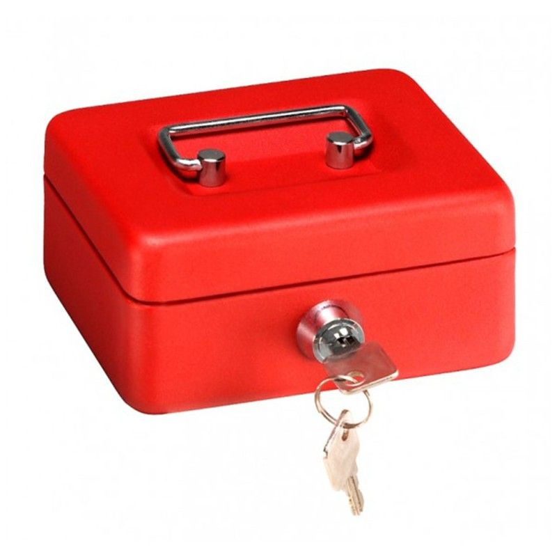 Caja Caudales Roja. Hucha. 60X125X85 Mm. 1832D37 Arregui