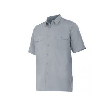 CAMISA 532 08 M/CORTA GRIS T-S