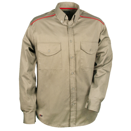 Vestuario laboral - Camisa Manga Larga EASY Beige