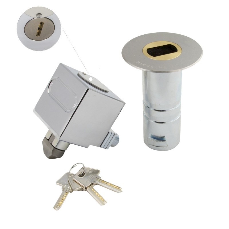 Candado Empotrar Llave Plana C-2 Macho WOLFPACK