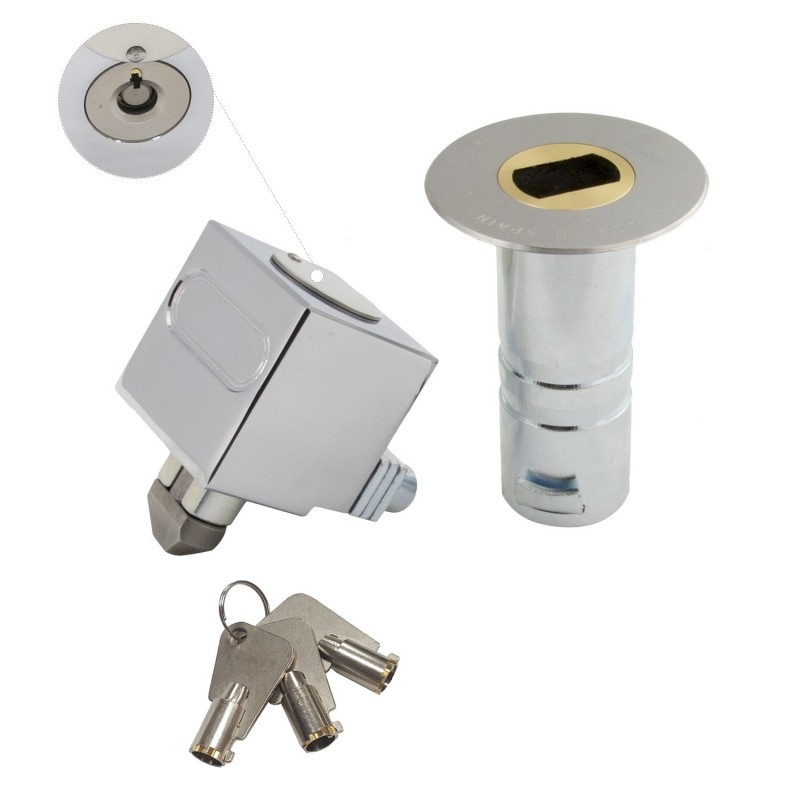 Candado Empotrar Llave Tubular C-2 Macho WOLFPACK