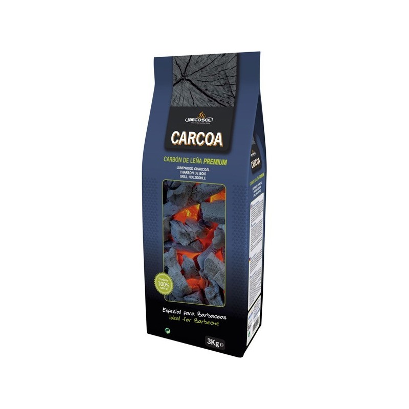 Carbón Vegetal CARCOA Bolsa 3 Kilos