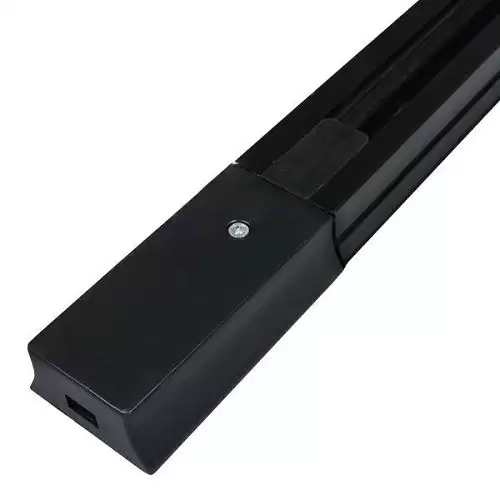 Carril Focos Led Ensamblable 1 M Negro