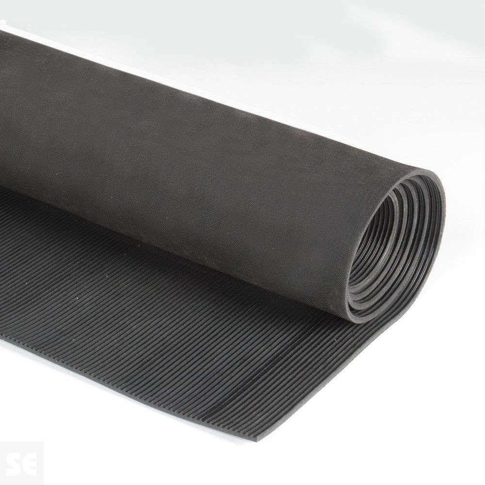 Rollo de Caucho industrial a rayas