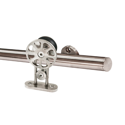 Corredera puerta interior - Juego Puerta Corredera Granero para Madera con Barra 2M Inox