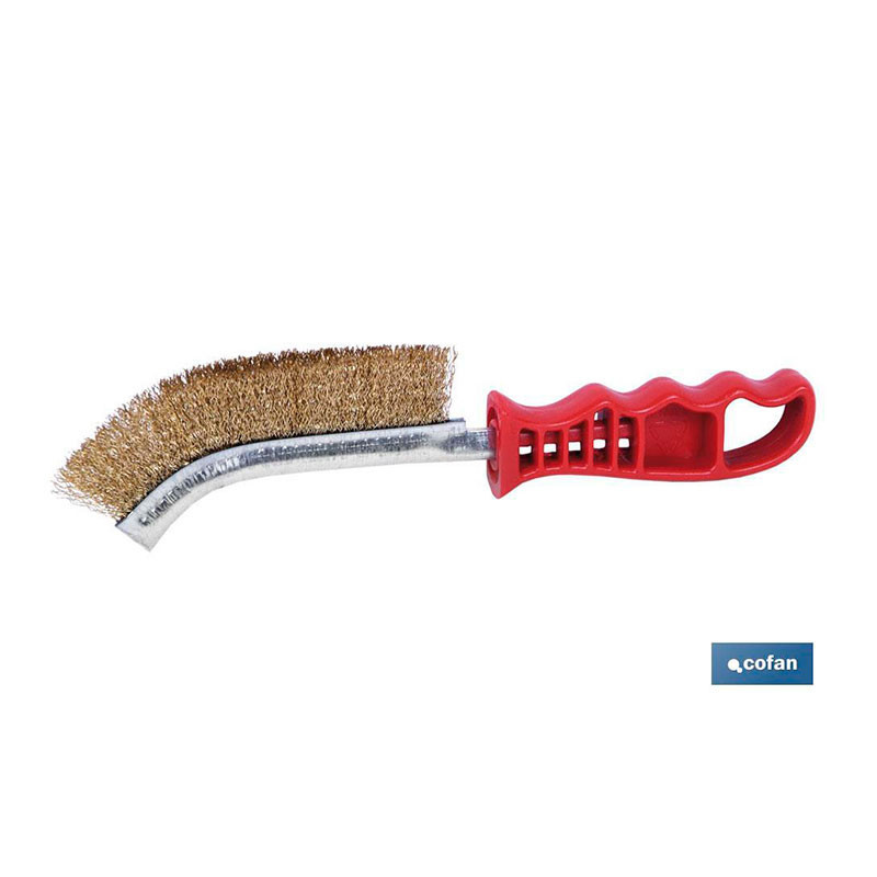 Cepillo Universal Alambre Acero Latonado. Cofan