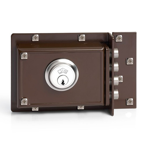 Cerrojos y Cerraduras de sobreponer - Cerradura Sobreponer Horizontal JIS 228 Sin Picaporte y Cilindro Regulable